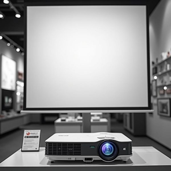 מקרן ומסך למכירה